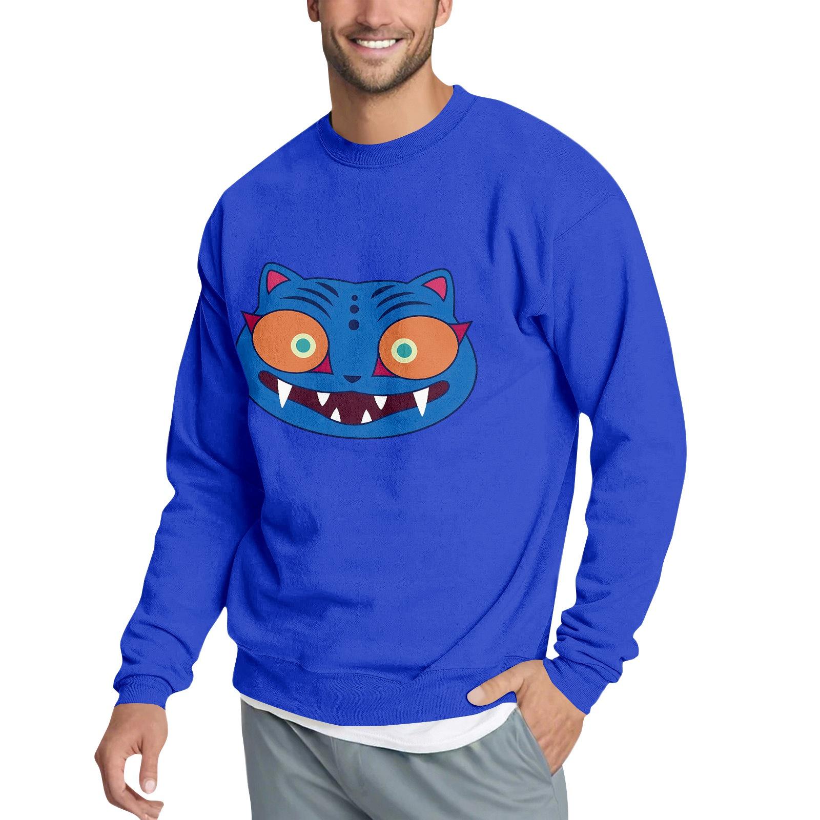 

Men s Casual Sweatshirt With Fun Film-Themed Print M