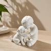 Matowe Wykończenie Ozdoba Domowa Drukowana 3D Statuetka Szczeniaka i Chłopca, Rzeźba Psa i Właściciela, Romantyczne Akcenty Przytulająca Figurka Dekoracja, Dekoracja Lecząca