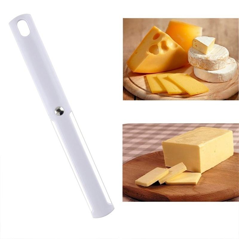 Cheese Butter Slicer Pissza Knife Sharp Cutter Soft Handle Cutter White Useful Kitchen Cheese Tools Wholesale