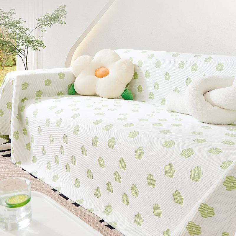 Summer Sofa Cover Cloth Ice Silk Cool Simple Modern Summer Sofa Slipcover Cool Pad Living Room Backrest Sofa Cover Towel