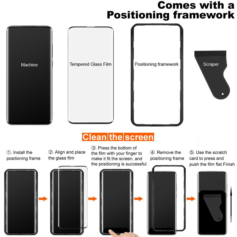 IMAK For Huawei P60 Pro Screen Protector Full Glue 3D Curved Tempered Glass Film with Positioning Frame