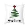Christmas Pillow Cover Cartoon Letter Print Cushion Cover Office Sofa Pillow Cover Home
