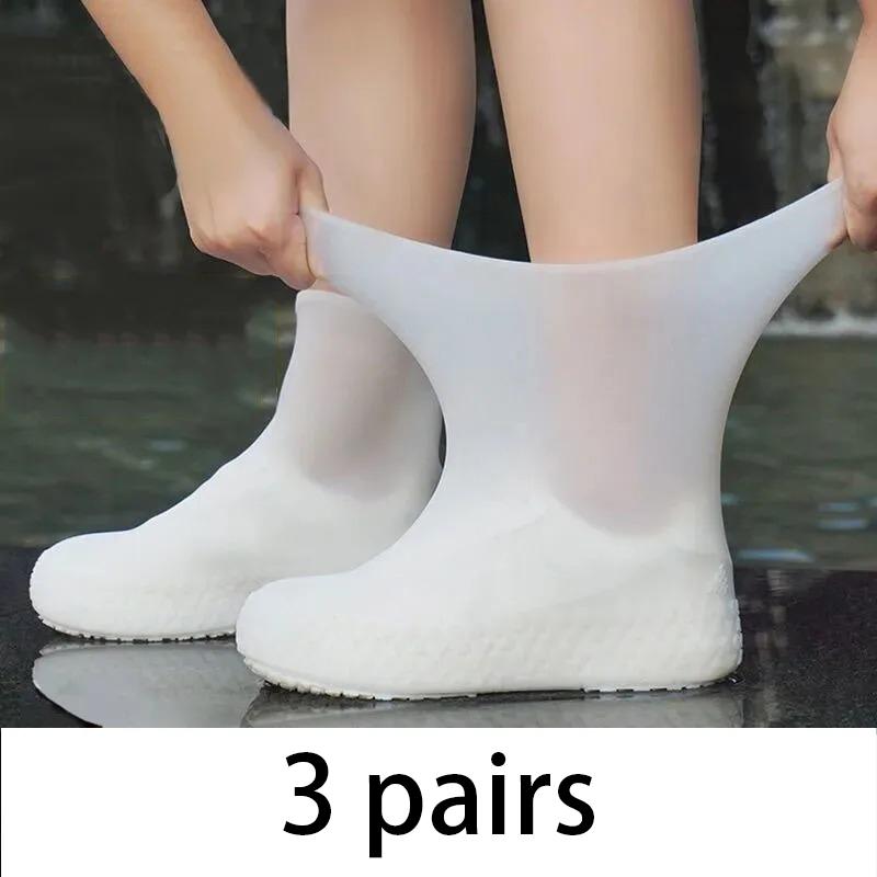 

New Anti Slip Silicone Rain Shoe Covers Rubber Rain Boots Rain Shoe Cover Protector Waterproof Covers for Shoes YJ07 (39-46)-