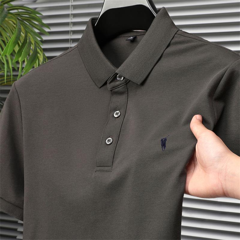 Value Vault 2025 Zomer Paul Heren Klassiek Effen Kleur Geborduurd Piqu&eacute; Katoen Poloshirt L (120-135 kg)
