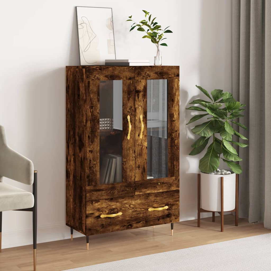 Highboard Smoked Oak 69.5 x 31 x 115 cm Particleboard