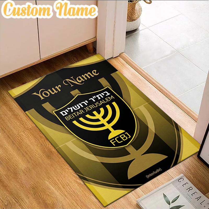 Custom Name Jerusalem Fc Logo Design  Rug, Office Rug, Chair Rug, Carpet for Living Rooms, Doormat Game Rug Home Decor Christmas Gifts