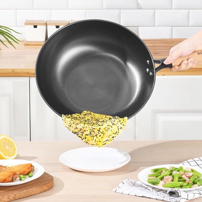 Kangbax Uncoated Cast Iron Wok 30cm