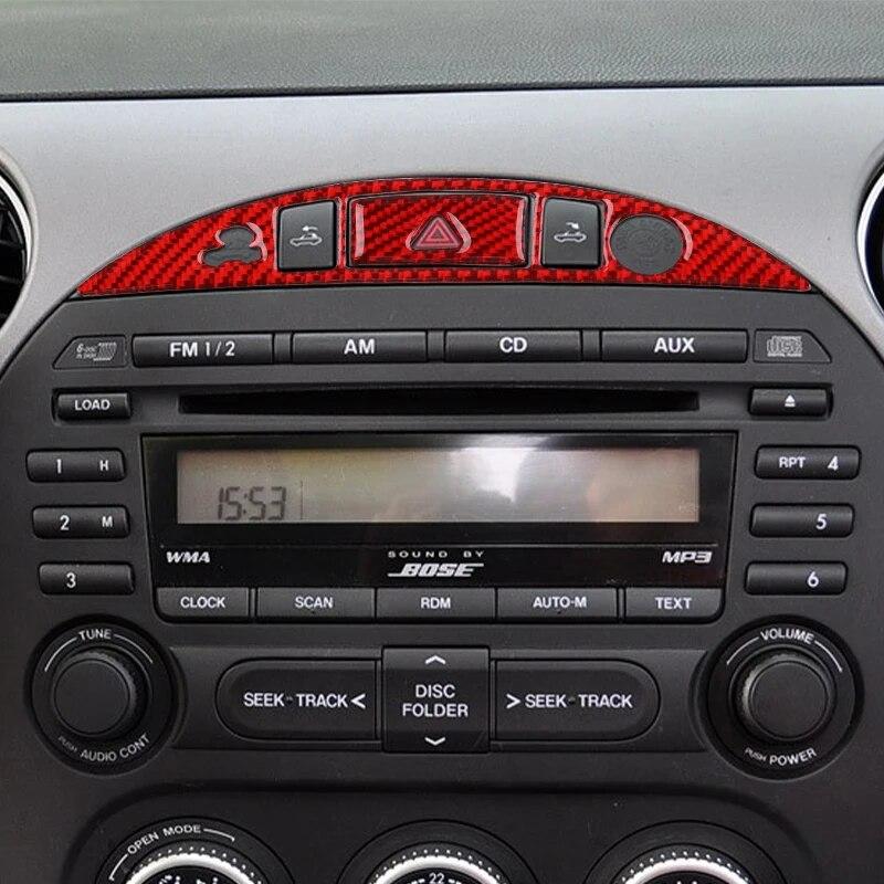 Car Emergency Light Lamp Switch Warning Button Trim Cover Panel Sticker For Mazda Mx-5 Miata Nc 2009-2015 Accessories Interior