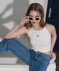 UNUSUALNORMAL 2Way Knit Halter Top_Ivory