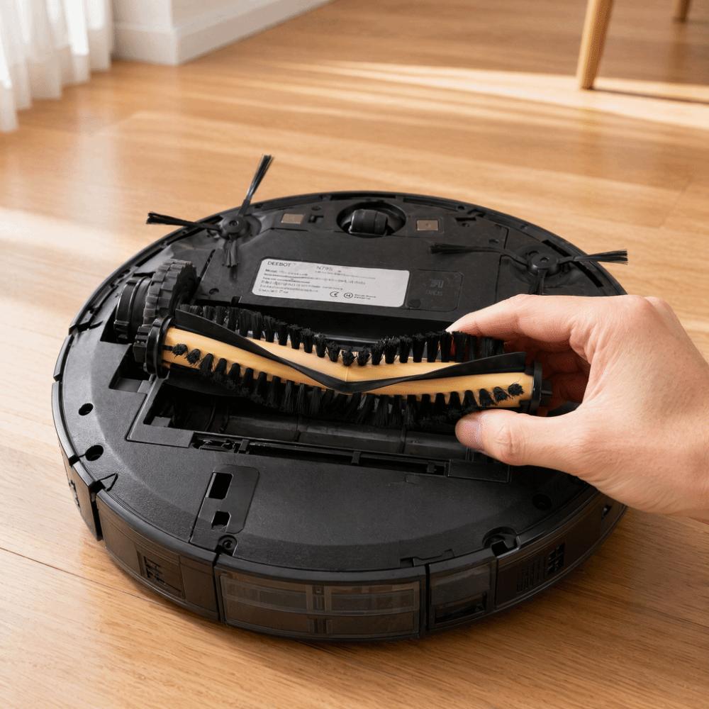Dual-Sided Vacuum Brush Head ABS Floor Brush Attachment for Ecovacs N79 N79S DN620 500 Dust Removal