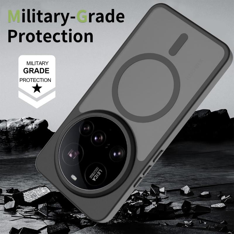 Xiaomi 15 Ultra Kılıfı Mat PC+TPU Parmak İzi Bırakmayan Pürüzsüz Dokunuş Yarı Saydam Kapak Xiaomi Mi 15 Ultra İçin