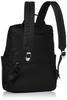 New Nylon X Leather Combination Series Front Pocket Backpack Black [Isaac] Y91-11-04 Women's