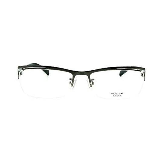 Police Eyeglass Frame Fashion Glasses Specification VPLD77J-568 CR Clear Lens Equipped Titanium Mens Genuine Product