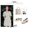 Soft Sheepskin Round Toe Thick Heel Mary Jane Shoes