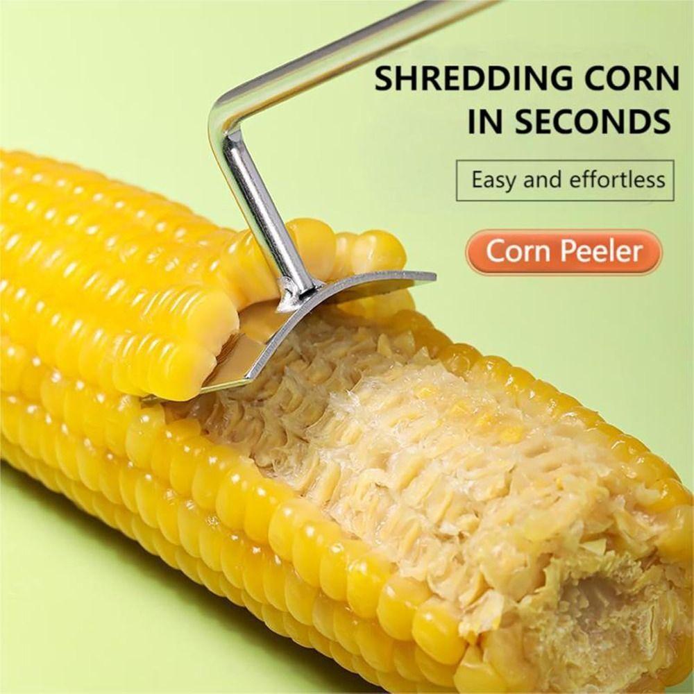 Planer Tool Corn Cob Peeler Stainless Steel Corn Thresher  for Home Kitchens