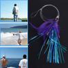 Fishing Tackle Squid Skirt Feather Lure long tail  String hook Tied up Saltwater Octopus Bait