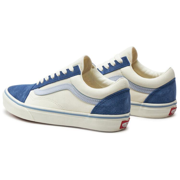 Vans Old Skool Series Comfortable Versatile Low Top Skate Shoes Women Sneakers Blue VN000CR5BLU1