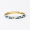 Traditional Flower Bangle Colorful Women's Hand Bracelet Vintage Cloisonne Bangle  Jewelry Gifts