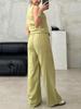 2025 Sleeveless V-neck Vest & Lace-up Straight-leg Pants Set