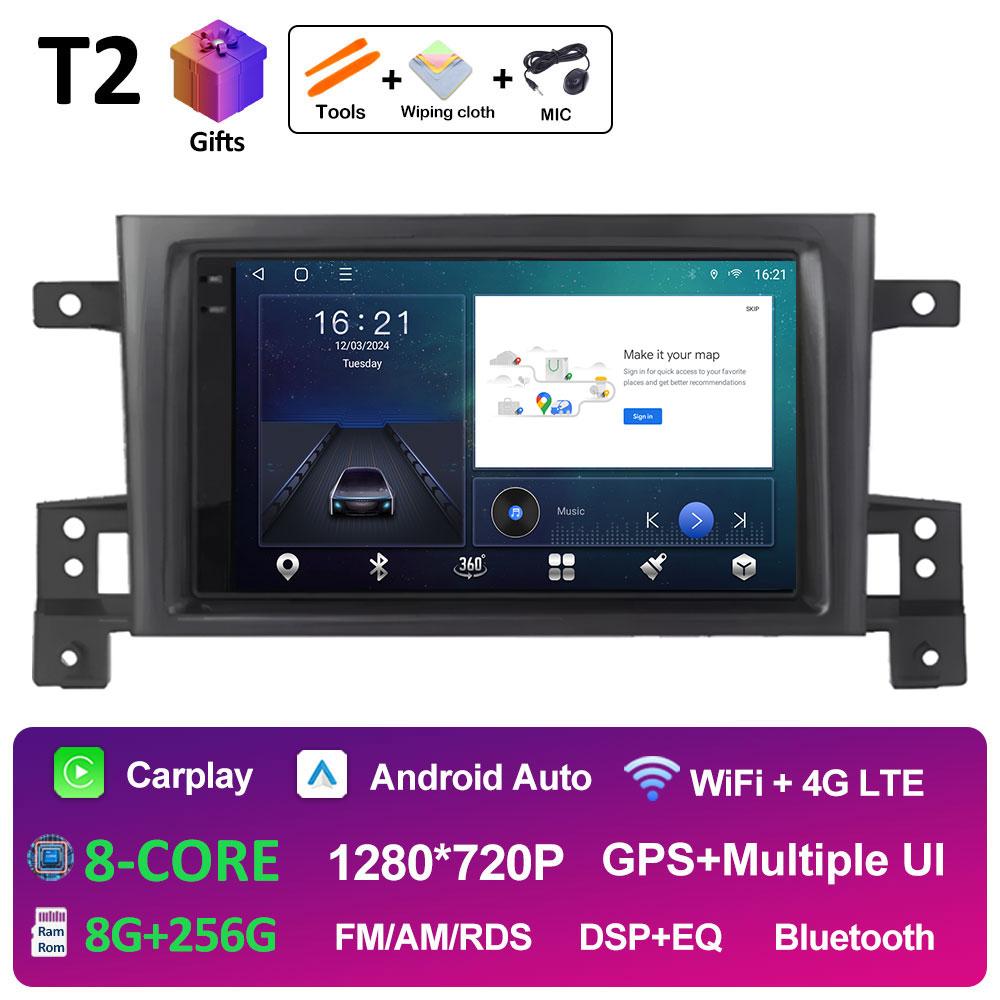 Smart System GPS Navigation For Suzuki Grand Vitara 3 2005 2006 2007 2008 2009 - 2015 Wireless Carplay Car Video Player No 2 din