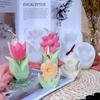 Different Shapes 3D Flower Silicone Candle Mold DIY Sunflower Candle Making Kit Handmade Soap Plaster Cake Baking Supplies