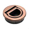 Pull Handle Easy Installation, Round, Zinc Alloy, 40mm Flush Latch Versatile for Locker Sliding