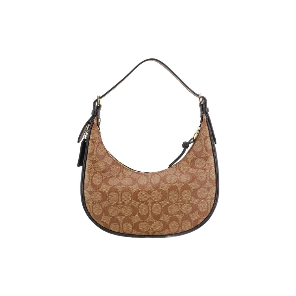Coach Bailey 27 Vintage Print Letter Logo Zipper Closure Coated Canvas Pebble Leather Tote Shoulder Bag Women Tote Bag Brown C1322-IMCBI