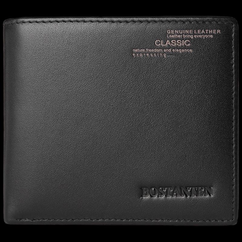 

Bostanton Men s Short Leather Wallet