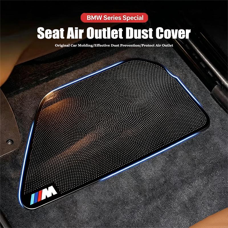 2Pcs Motorcycle Sticker/Car Air Outlet Protective Cover Dust Proof Net Interior Stickers Accessories For BMW M E46 F20 G30 X1 X5 IH2