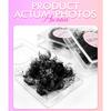 ABONNIE Loose 8D-20D Pointy Base Short Stem Premade Russian Volume Fans Faux Mink Premade Eyelash Extensions Makeup Cilios