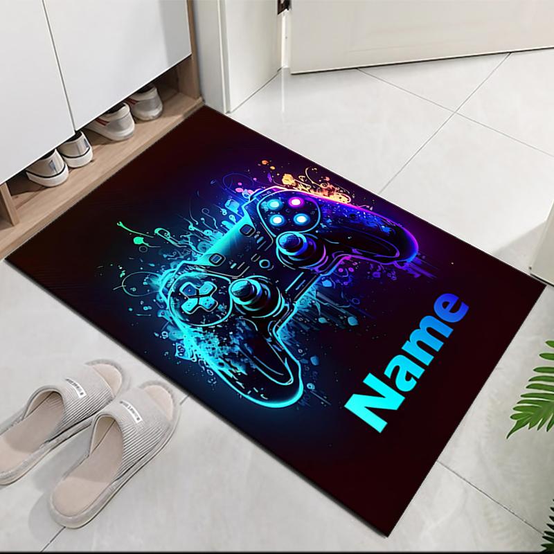 Tappeto Stampato con Controller di Gioco Personalizzato, per Sedia da Ufficio Soggiorno Camera da Letto Cucina Decorazioni Regali.