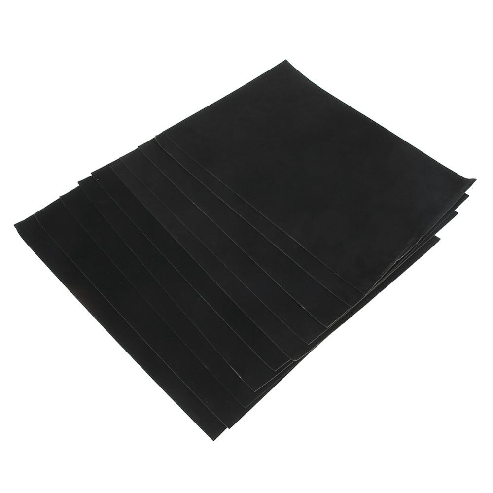 10PCS Black Adhesive Flannel Wear-Resistant Soft Fabric Self Adhesive Felt 8.3x11.8 Inches Jewelry Box Liner Jewelry Storage