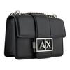 Emporio Armani Hollow Logo Flap Closure Polyester Messenger Bag Women bags Black XW000071AF12039UC001