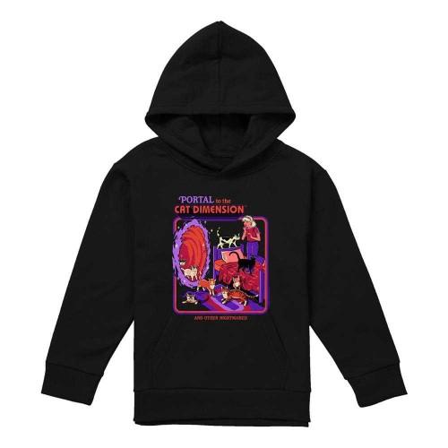 Steven Rhodes Childrens/Kids Cat Dimension Hoodie
