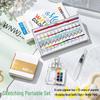 Portable Mini Watercolor Paint Box Set for Travel Sketching