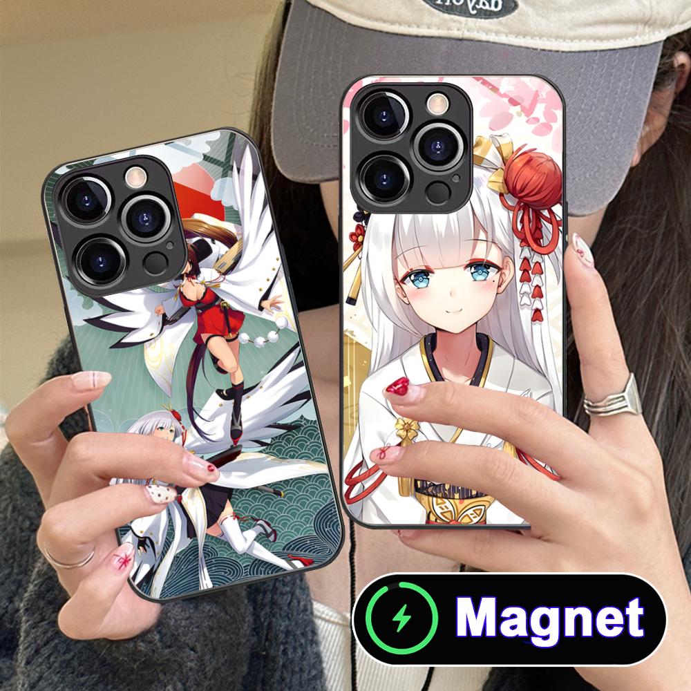 Azur Lane Shoukaku Phone Case for iPhone 17 16 15 14 13 12 11 Air Pro Max Plus Mini Glass MagSafe Cover