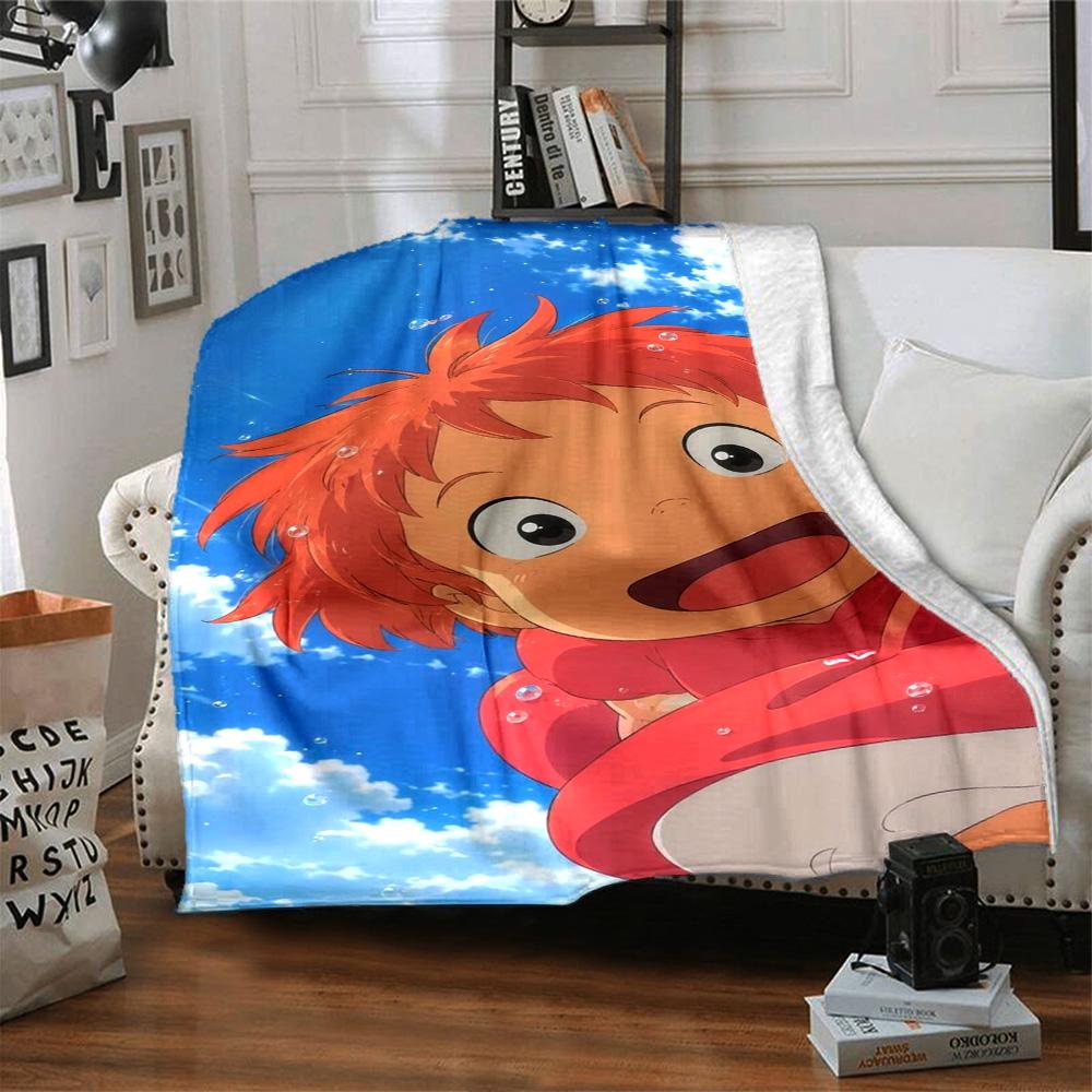 Ponyo Blanket Soft & Cozy Great for Picnics Office Sofa for All Occasions Warmthful Decor Ideal Gift For Birthday Valentine'S Day