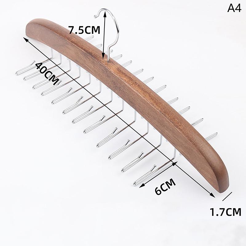 Вешалка для галстуков 24 крючка деревянный органайзер для галстуков вешалка для верхней одежды органайзер для ремней для шкафа с улучшенным вращением на 360 градусов ремни 1313₽