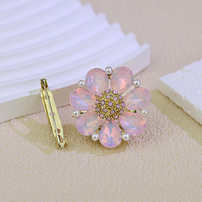 Высококачественный шелковый шарф в корейском стиле и брошь-булавка