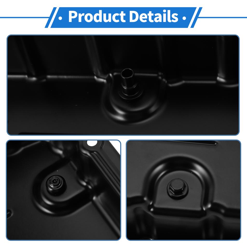 UXCELL No.3510650040 Engine Oil Pan Oil Pan Sump Transmission Oil Pan for Toyota for Lexus GS350 2007-2011 Steel Black