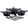 BERLINGER HAUS Purple Eclipse BH-7141 Titanium Coated Cookware Set, 10 Pieces