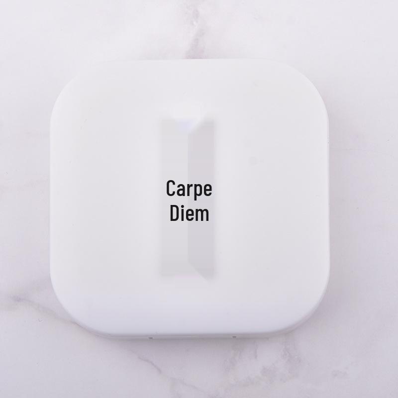 Modny pojemnik na soczewki kontaktowe z postacią ze slangu internetowego