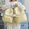 Schoolbag Spring New Korean Version Ins Sweet Girl Backpack College Style Junior High School Student Cute Star Lightweight Backpack