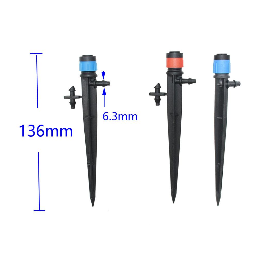 10 Pcs All-round Scattering Dripper Sprinklers With Support 13cm 360 Degrees Watering Sprinklers Garden Water Irrigation System