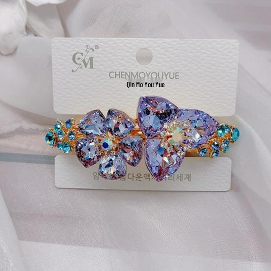 Fansi Elegant 8cm Women s Hair Clip - Light Luxury Style Electroplated