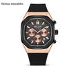 New Men's Three-eye Six-pin Fashionable Multifunctional Luminous Waterproof Watch