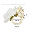 1pcs Flower Napkin Rings Red Rose Towel Buckle for Wedding Party Valentines Day Home Table Decoration Birthday Napkin Holder