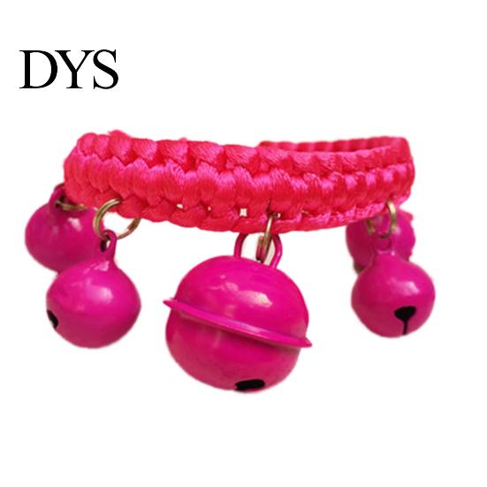 Cute Fashion Adjustable Nylon Dog Puppy Big Bells Collar Necklace Pet Supply