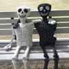 High-Quality 5PCS 110cm Halloween Horror Skull Fluffy Dolls Happy Halloween Party Soft Pillow Home Decor Plush Playthings