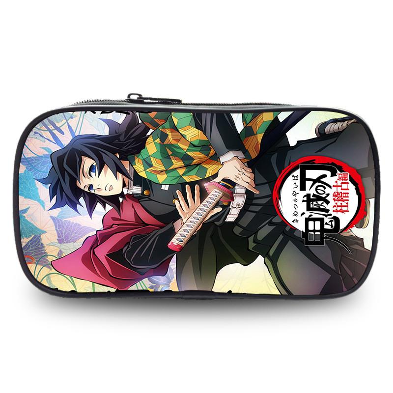 Demon Slayer Large Capacity Oxford Pencil Case For Students Stylish Casual Design